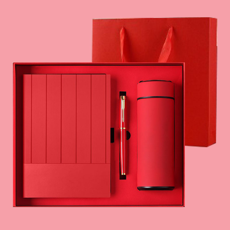 Custom Office Gifts for Employee Promotional Items Executive Sets A5 Notebooks Pen Corporate Business Gift Set Man PU Leather