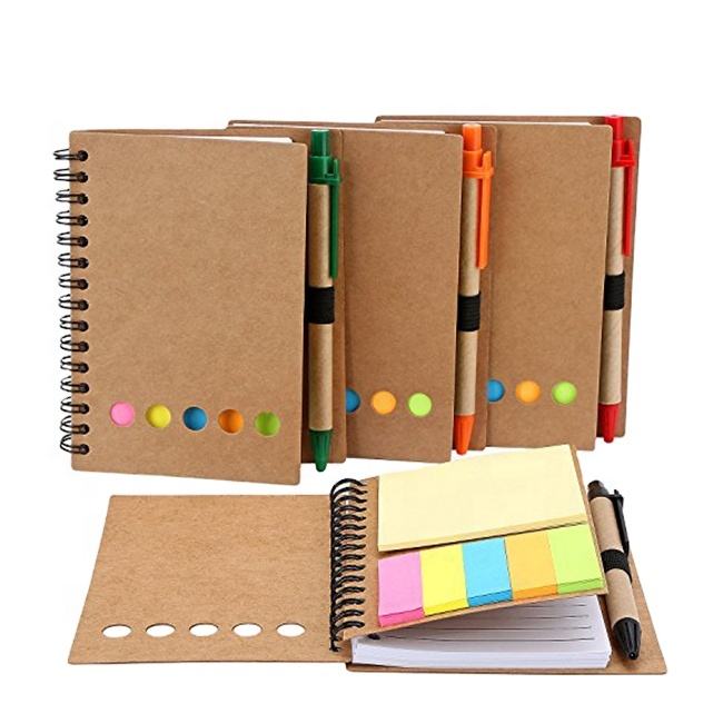 Cheap Products Cute Stationery Custom Printed LOGO Loose Leaf Memo Pad Sticky Note Set Fancy Custom Made Self Adhesive Spiral