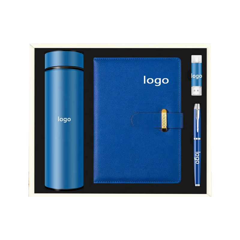 Promotional Items Notebook Wtih Water Bottle Pen Luxury With Customized Logo Office Business Corporate Gifts Sets