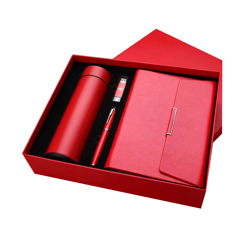 Luxury Office Custom logo Corporate Souvenir Thermos Bottle Notebook Gift Items Promotional Business Gift Set for Men Women
