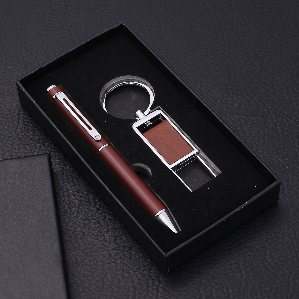 Pen With Key Chain Box Packed Custom Promotional Corporate Business Company Gift Sets Luxury for Man 2