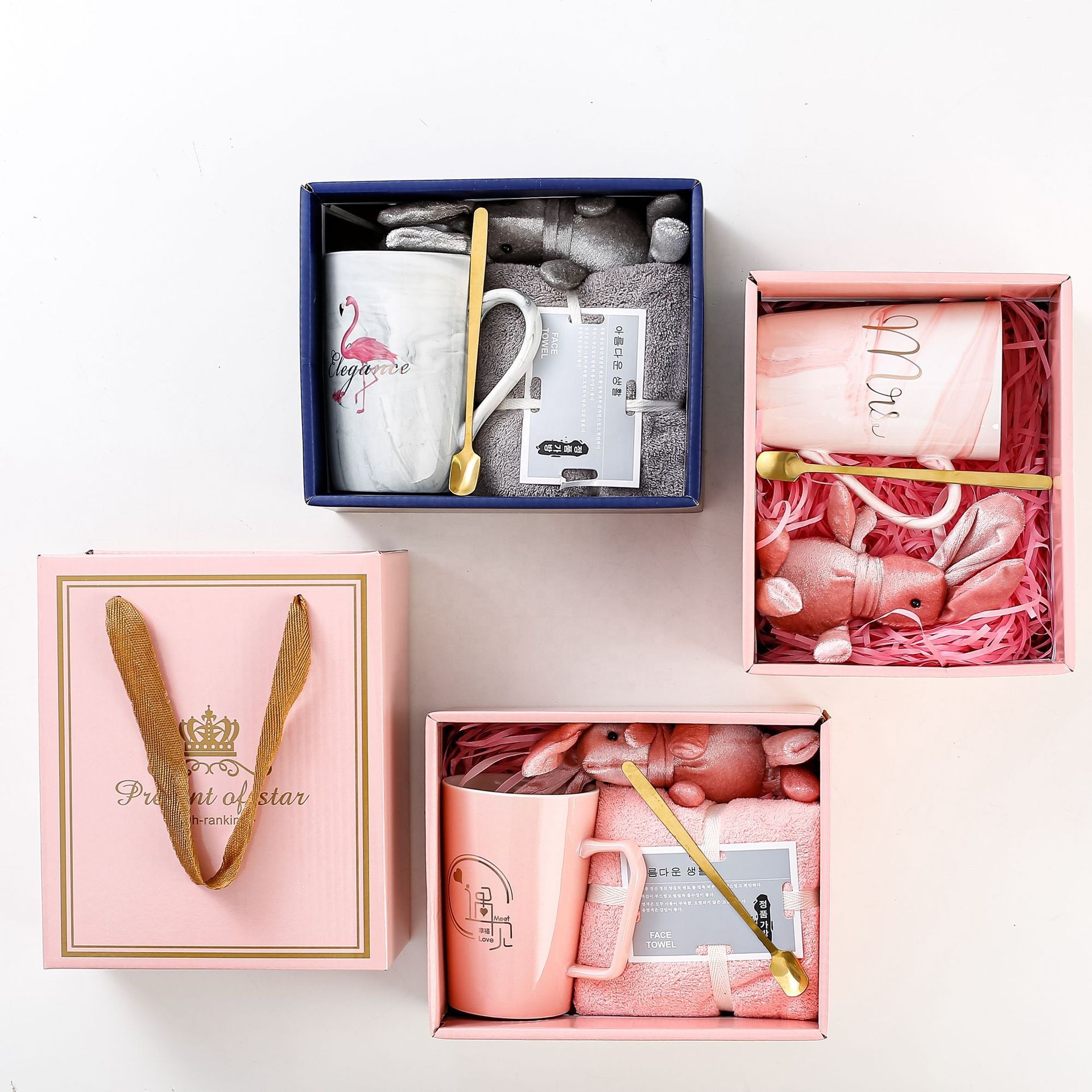 Ladies Birthday Gift Set Promotional Custom Mug Innovation Lovely Ceramic Cup Towel Wedding Gift for Guests Souvenir Item 2