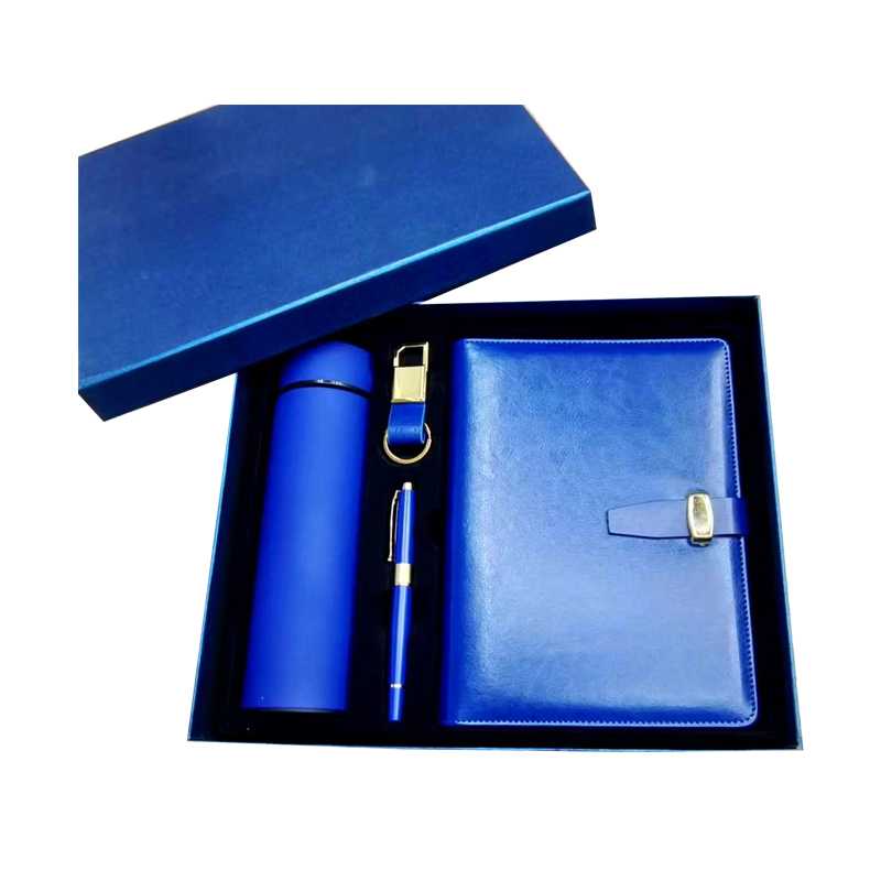 Besery Corporate Beautiful Advanced Elegant Stainless Steel Customized Logo Promotional Personalised Business A5 PU Gift Set