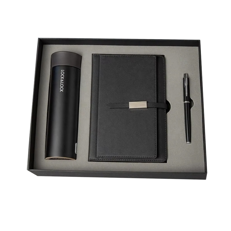 Wholesale Luxury Business Gift Set Three Piece Set Insulated Cup Note Set Customizable logo