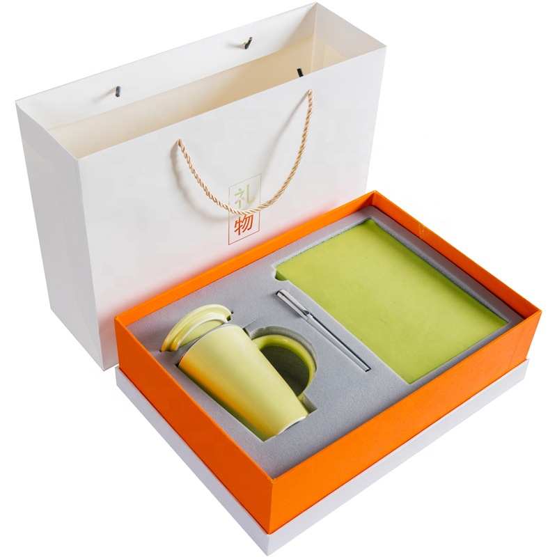 Wholesale Simple and Generous Coffee Cups Notebook Gift Sets Holiday Gift Giving Business Gift Set