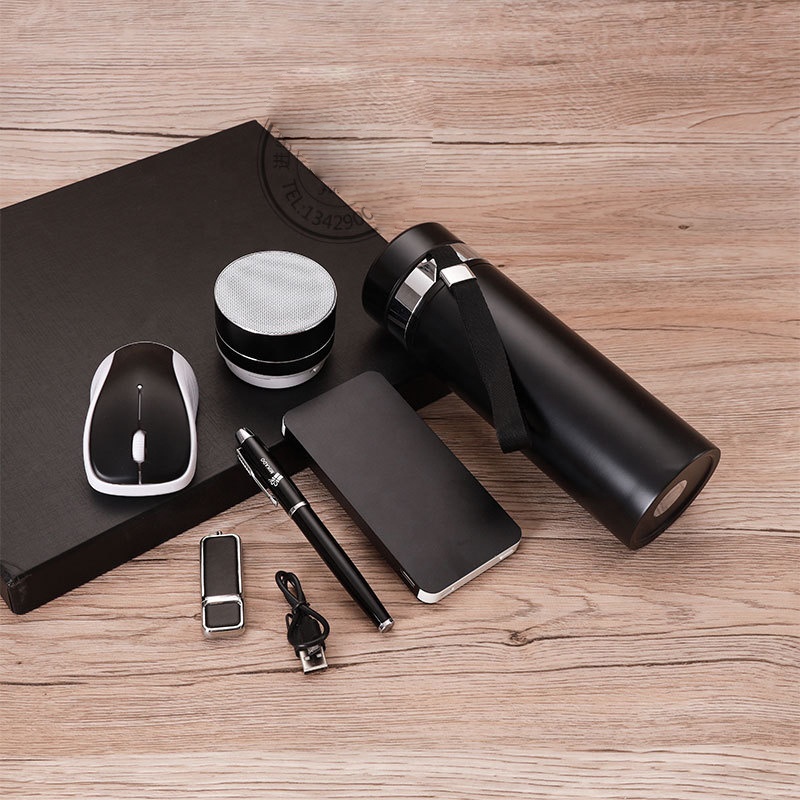 Custom Logo Corporate Business Gift Set-Promotional Items Including Notebook Power Bank Water Cup Mouse 7 1 Personalized Design 3