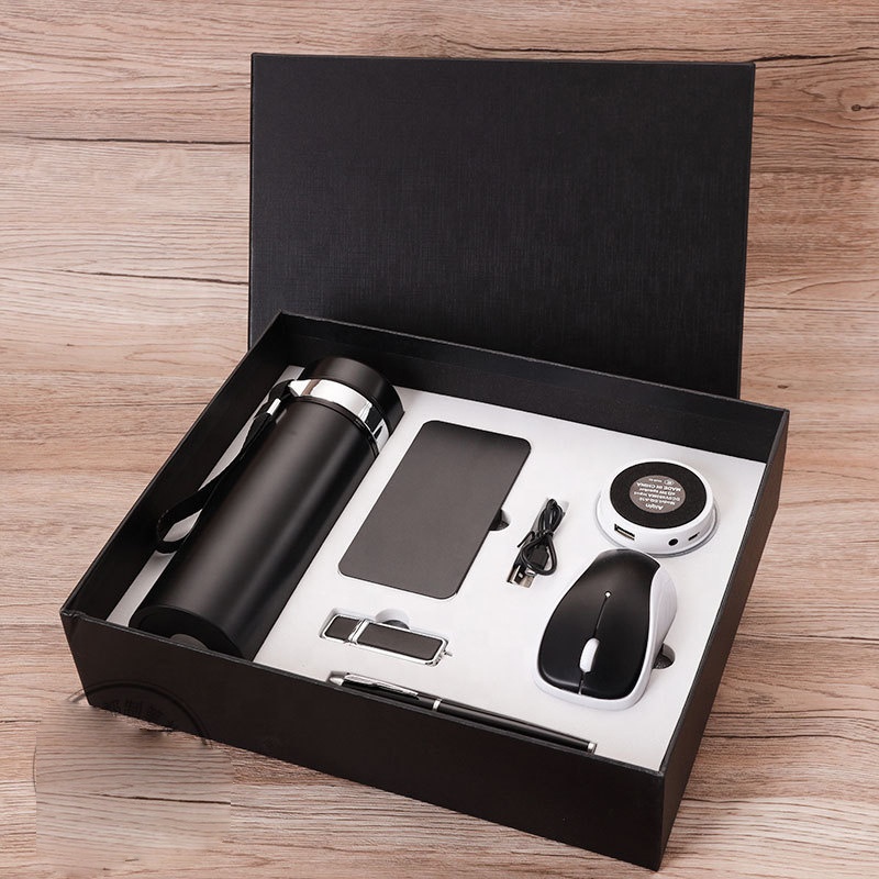 Custom Logo Corporate Business Gift Set-Promotional Items Including Notebook Power Bank Water Cup Mouse 7 1 Personalized Design 2