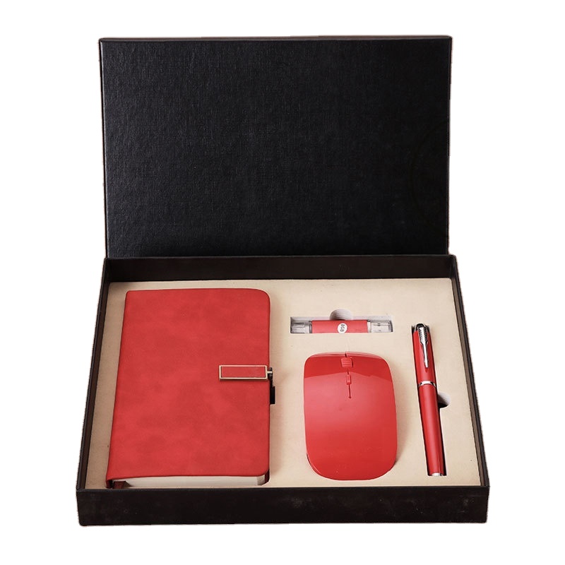 Wholesale Promotional Items Luxury Gift Office Custom Notebook with Pen Sorvenirs Corporate Business Gift Set for Women