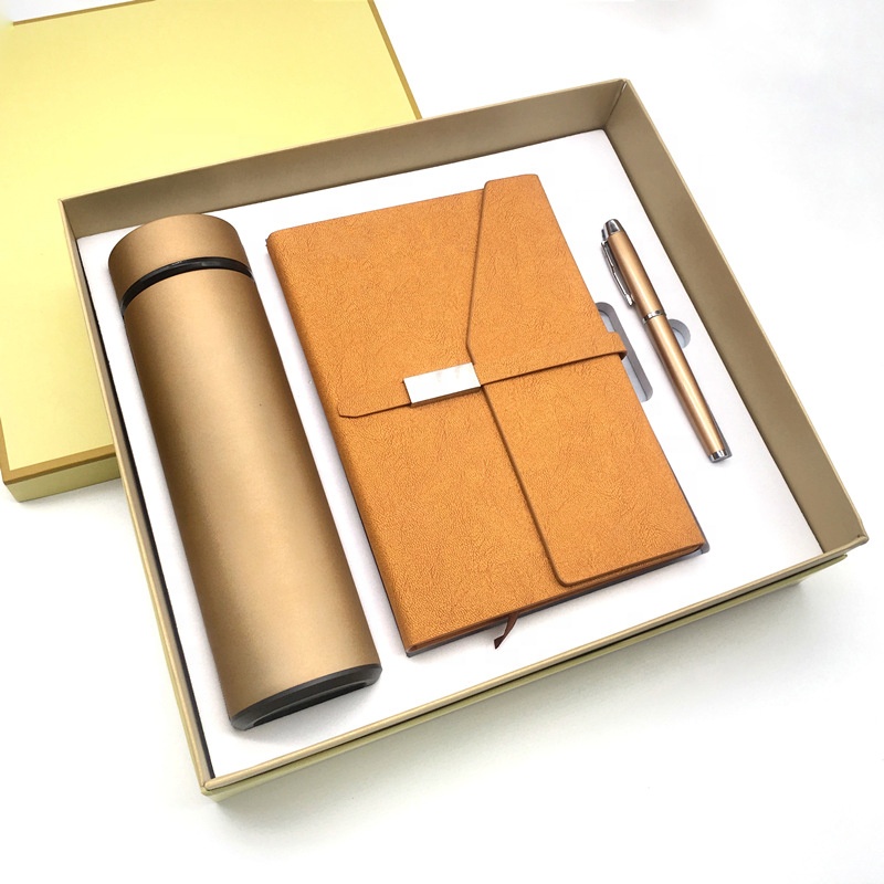 Office Custom logo Corporate Souvenir Gift Items Promotional Notebook Welcome Resignation Advanced Business Gift Sets for Vip