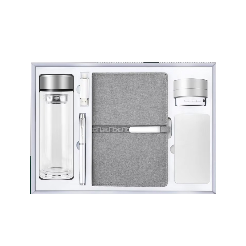 Customized Corporation Executive Gift Set Promotional Power Bank&notebook&thermos Flask Combo Set Advanced Business Gift Set