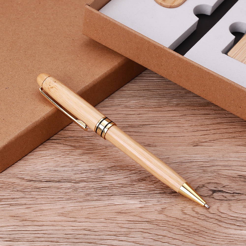 Luxury Custom logo Gift Corporate Souvenir Promotional Wooden Card Holder Pen USB Flash Combo Set Business Gift Set for Men 3
