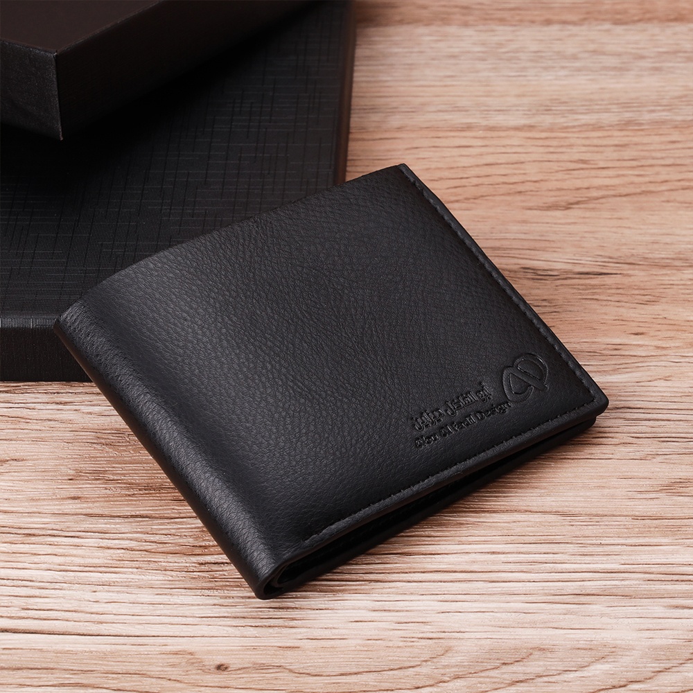 Men Wallet Pen Keychain Set Box Promotional Office Business Custom logo Giveaway Souvenir Corporate Gift Set 3