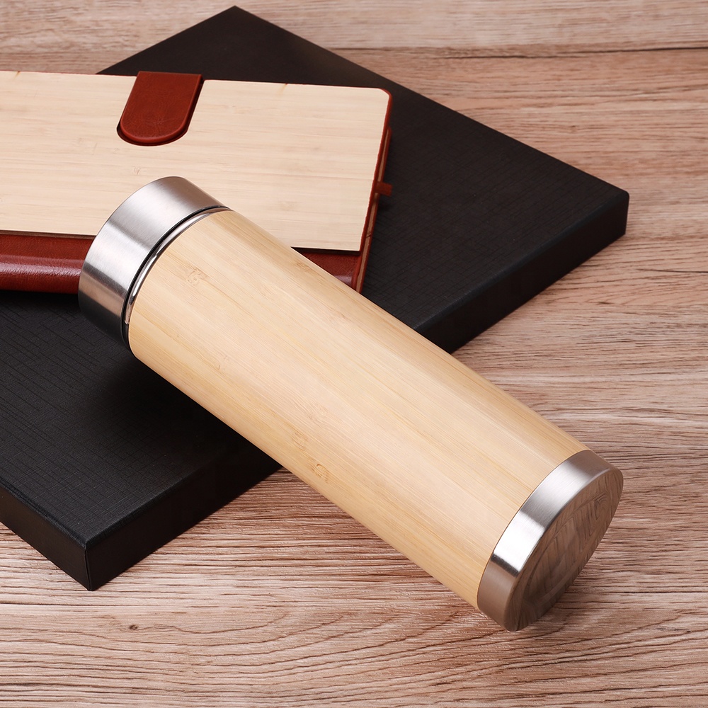Business A5 Notebook Bookmark Pen Thermos Cup USB Drive Gift Box Set Male Corporate Bamboo Promotional Gift Sets 3