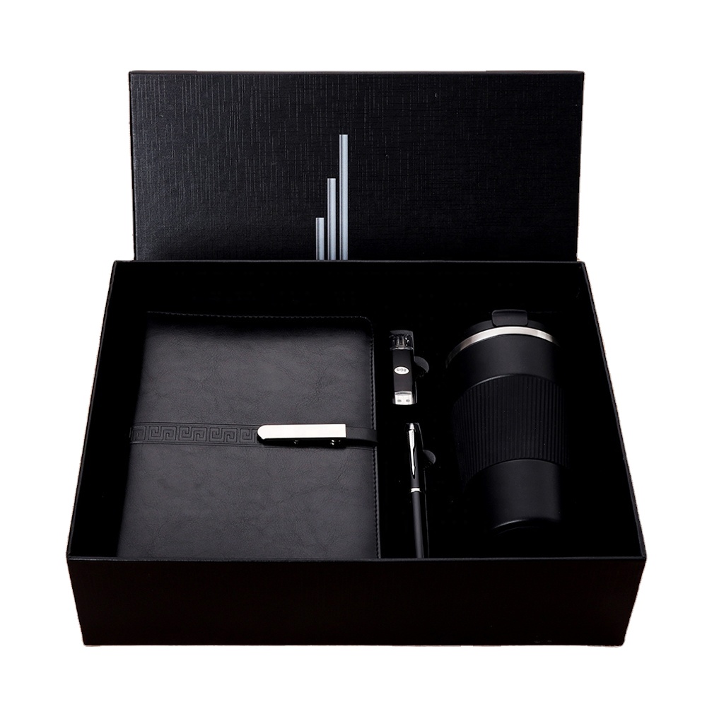 2023 New Hot Corporate Company Luxury Notebook Set Pen Usb Flash Drive Coffee Cup Water Bottle Promotion Business Gift Set
