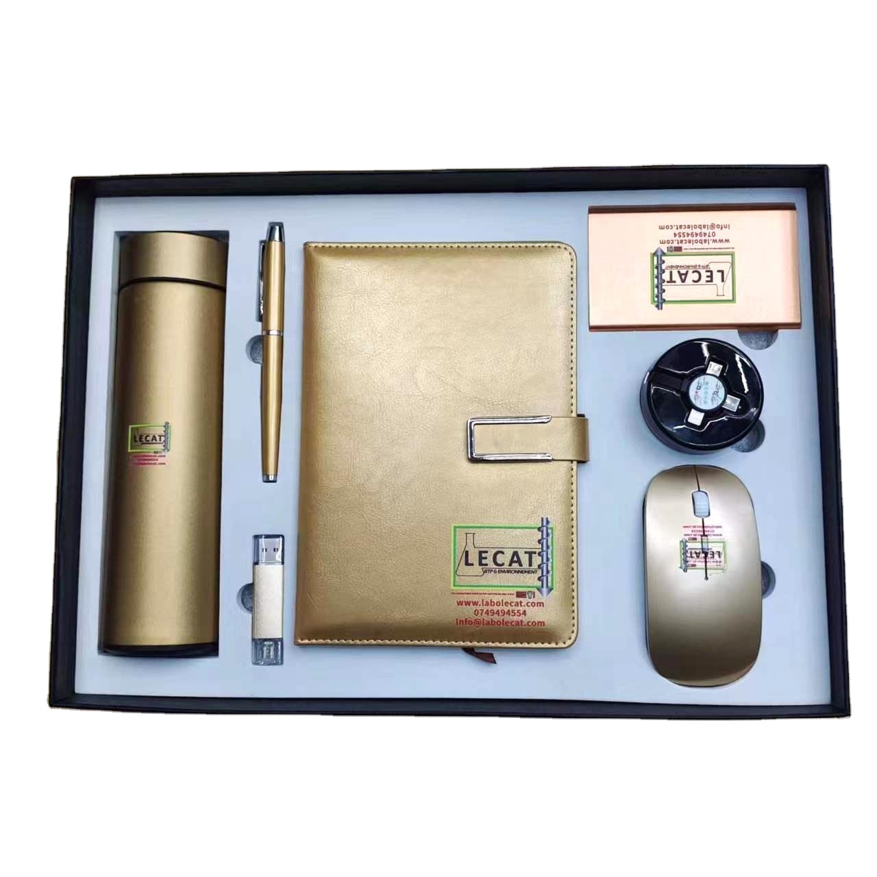 Wholesale Custom Promotional Gifts with Logo Luxury Paper Notebook and Silk Screen Printed Pen Business Gift Set