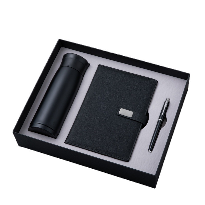 Wholesale Custom Promotional Business Gift Sets with Stainless Steel Vacuum Cup Notebook & Pen for Corporate Giveaways