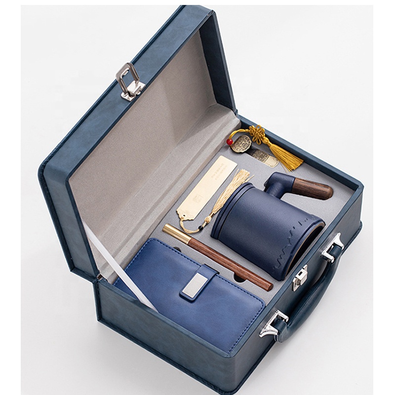 Promotional Luxury Office Custom logo Stationery  Vip Notebook Bookmark Set Birthday Gift Corporate Advanced Business Gift Sets