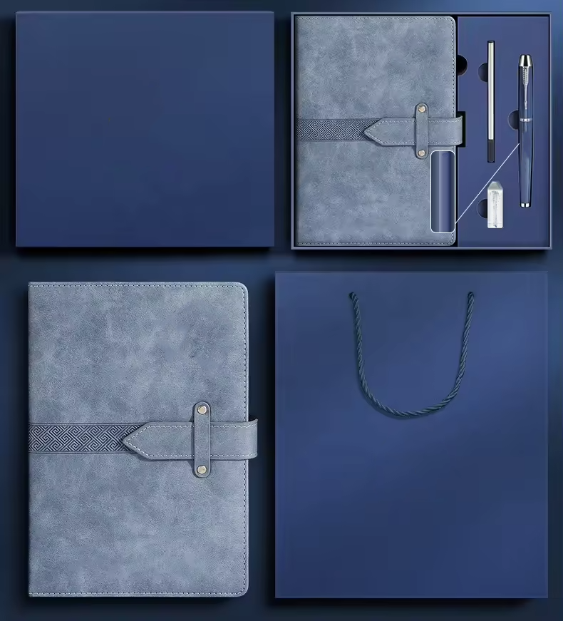 Promotional Luxury Business Gifts Box Set A5 Notebook With Usb Flash Drive Pen Set Office Festival Executive Corporate Gift Sets 2