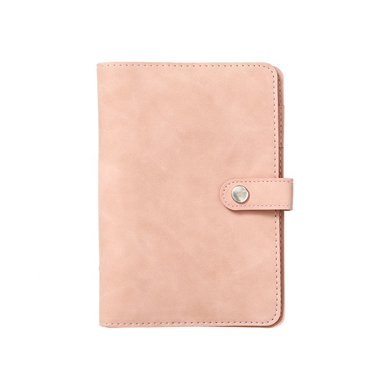 Business Notebook Mini Type 6 Ring Spiral Work Agenda Journal Budget Binder Pu Leather Cover A5 A6 A7 Binder