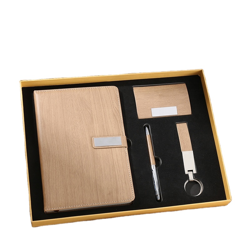 Promotional Personalized Luxury Business Gift Set Office Stationery Paper Custom Planner Pen Keychain Card Holder Gift Gift