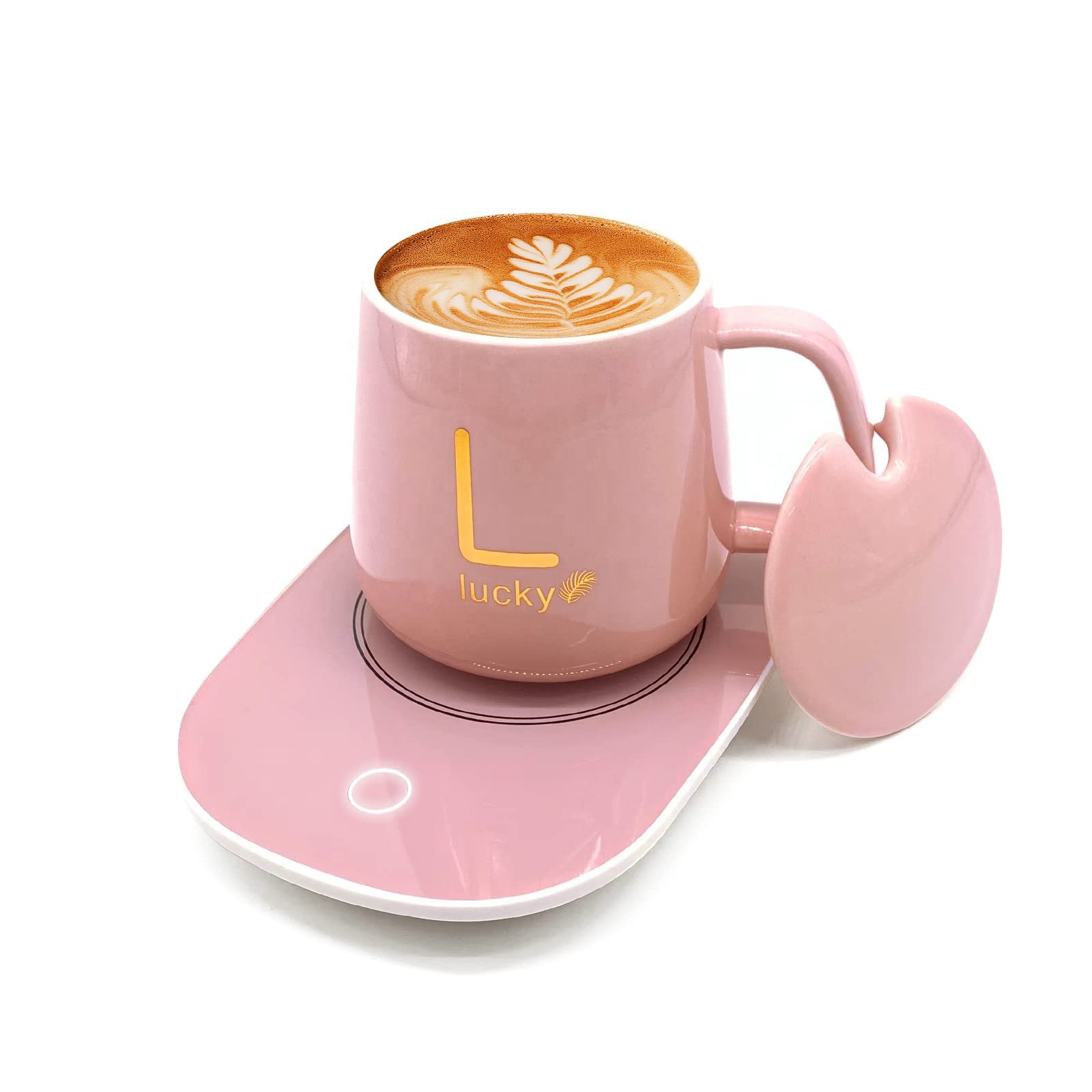 Business Promotional Gift Set Cup Heating Pad Temperature Control Smart Coffee Cup Warmer Mug With Custom Logo