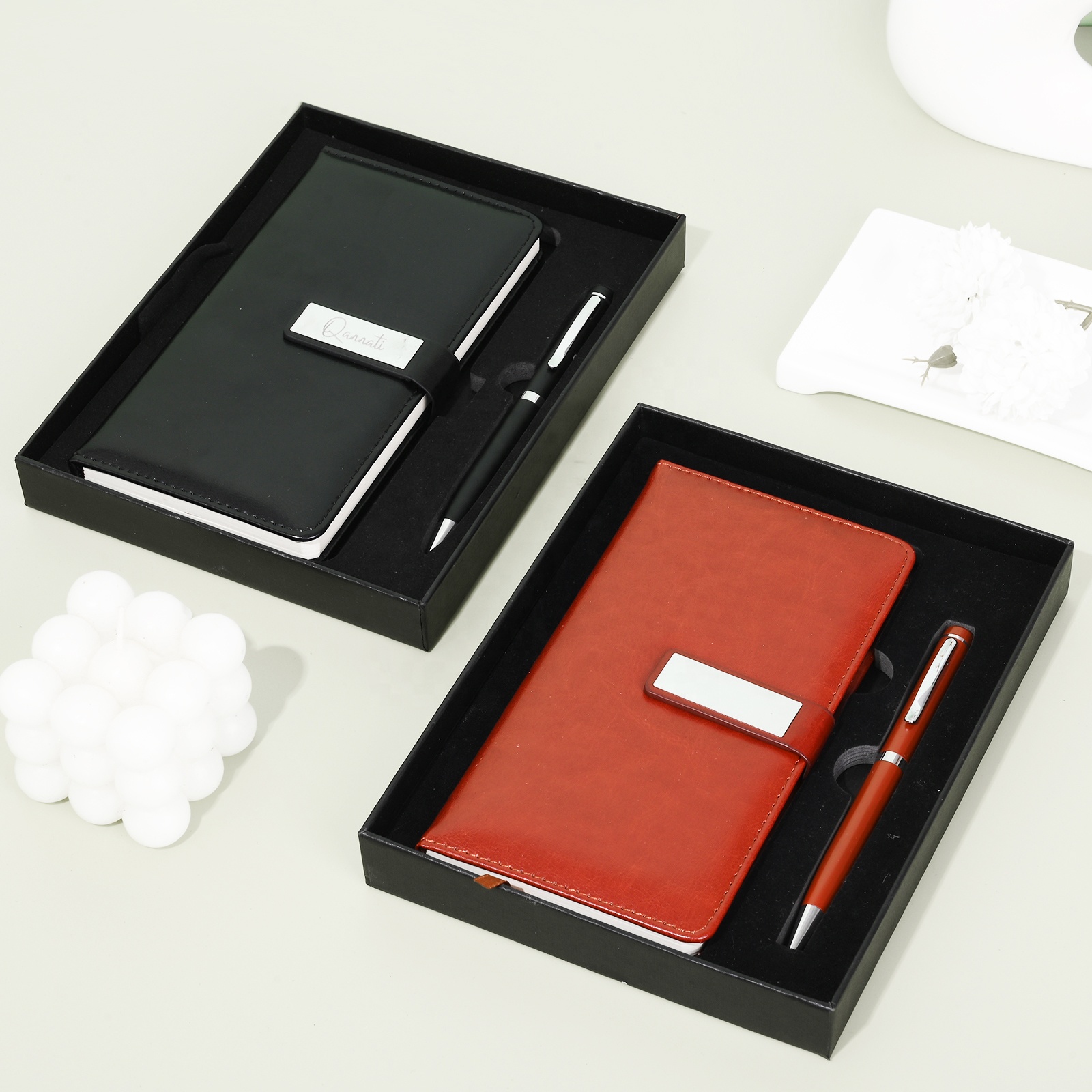 2024 New Product Marketing Promotional  Items Custom Corporate Giveaways Notebook with Pen Business Executive Gift Set for Man