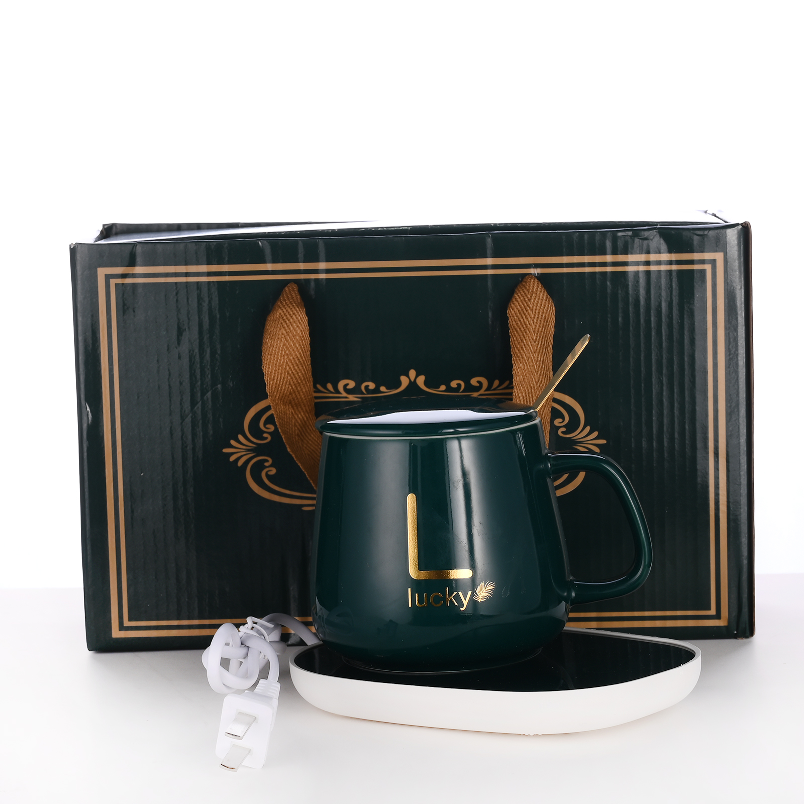 Hot Sale Gift Set Cup Heating Pad Temperature Control Smart Coffee Mug Cup Warmer With Custom Logo