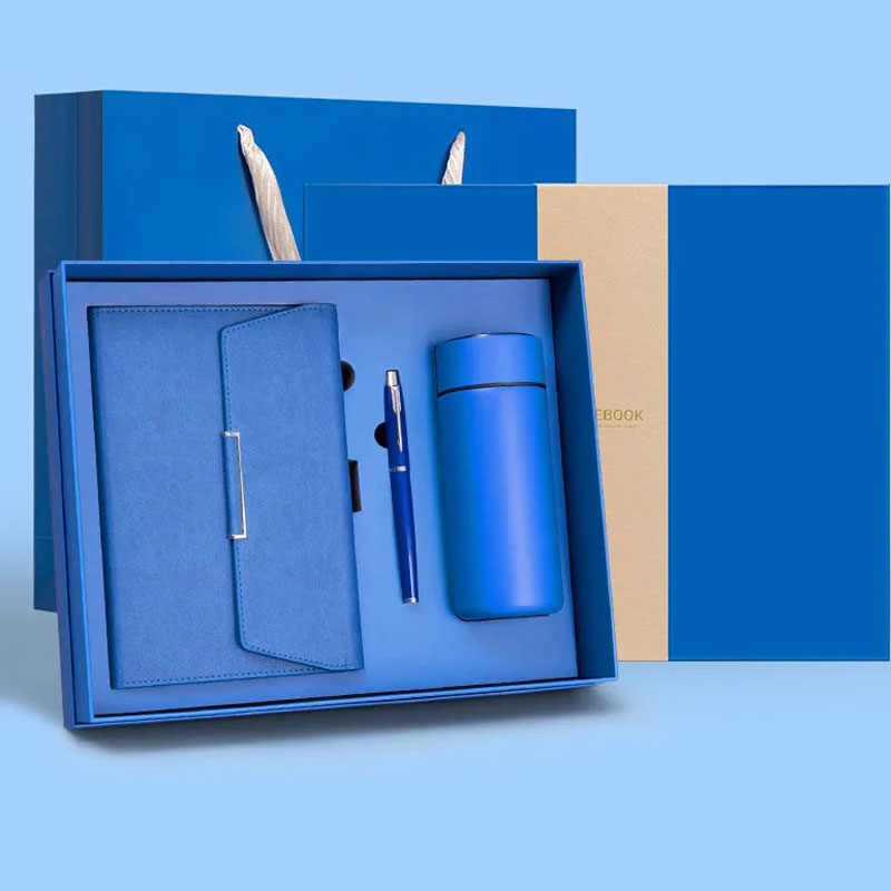 2025 New Style Custom A5 Notebook Thermal Bottle Pen Personalized Promotional Business Corporate Souvenir Gift Box Silk Screen