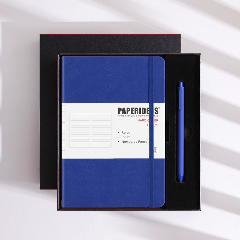 Promotional Customised Business Stationery Notebook Planner Luxury Pu Leather A5 Notebook and Pen Corporate Business Gift Set 2