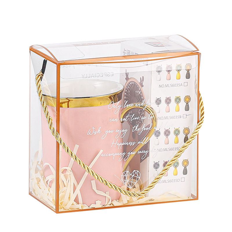Custom Wedding Gifts for Guests Mothers Day Gifts Birthday Set Souvenirs Mug with Fan Cup Valentines for Women Gift Box Set