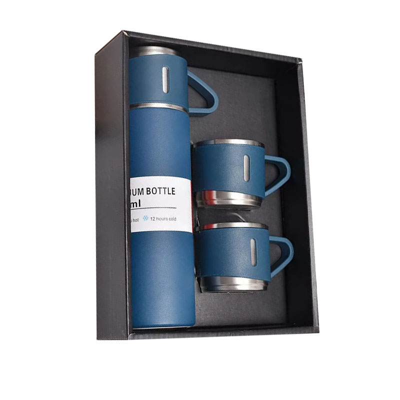Customized Corporate Business Luxury Exquisite Vacuum Insulated Stainless Steel Flask Thermos Mug Gift Set Water Bottle