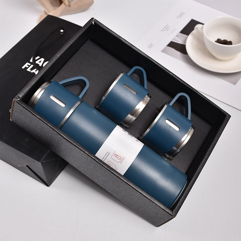 Wholesale Promotion Wedding Gift for Guests Stainless Steel Water Bottle Thermos Mug Vacuum Flask Corporate Business Gift Set 2