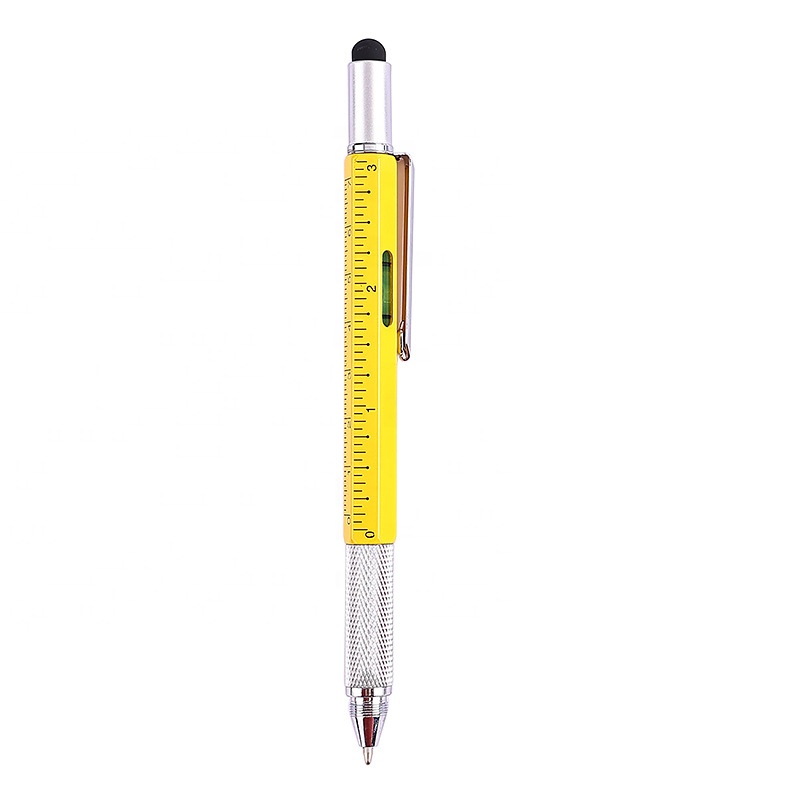 Multifunctional Metal Pen, Writing, Measuring, Level, Capacitive Touch Screen, Slotted Screwdriver, Phillips Screwdriver, Pen 3