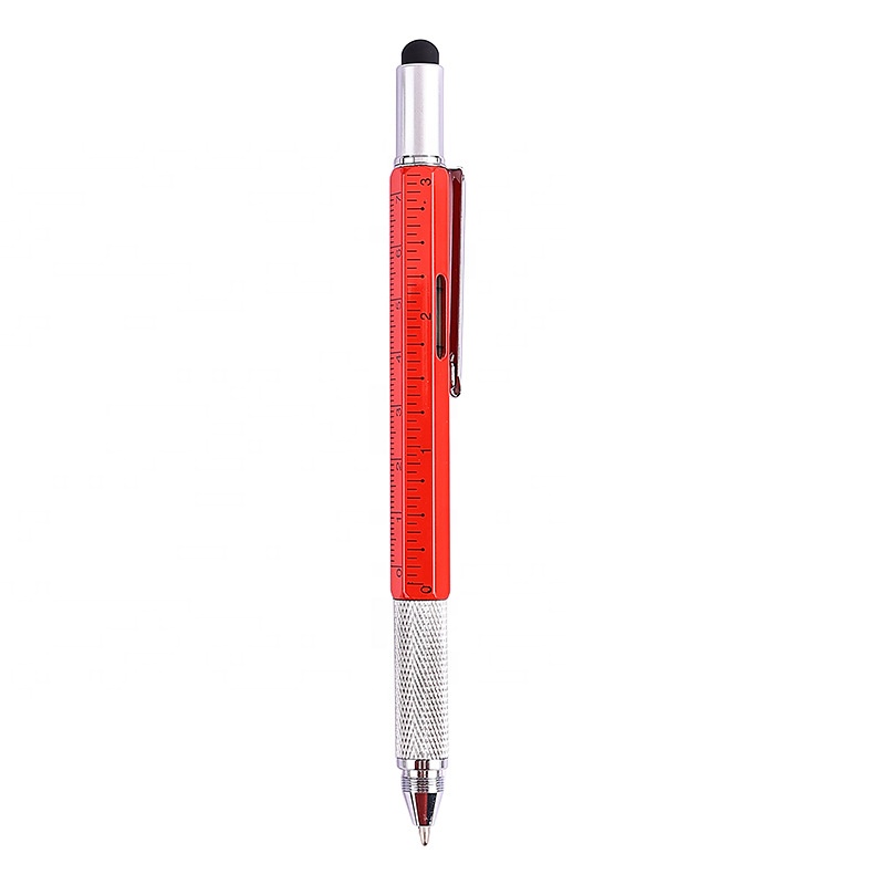 Multifunctional Metal Pen, Writing, Measuring, Level, Capacitive Touch Screen, Slotted Screwdriver, Phillips Screwdriver, Pen 2