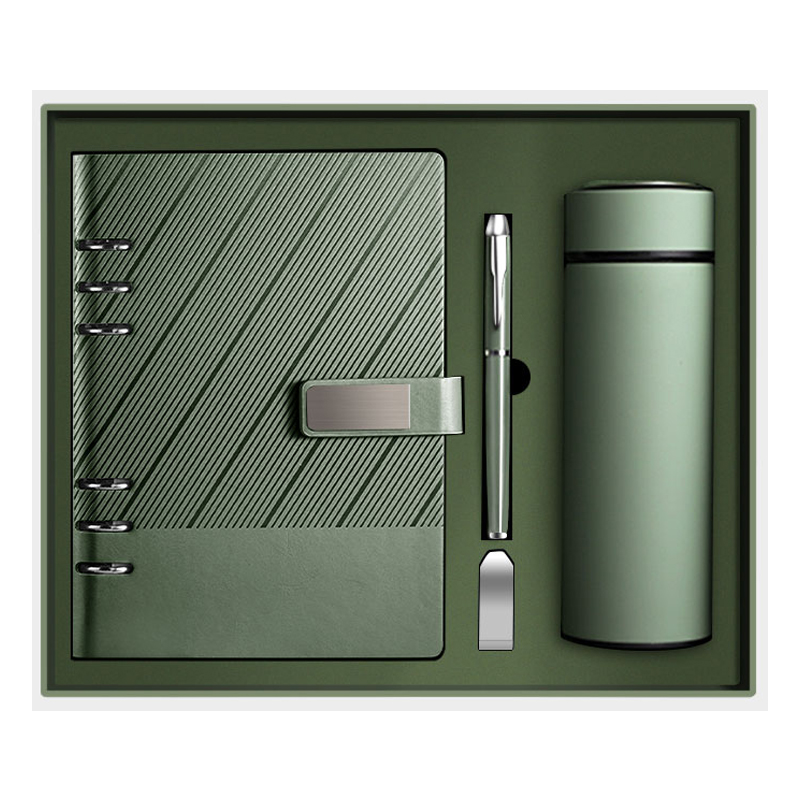 Wholesale Corporate Leather Luxury A5 Diary Notebook Custom Gift Boxes with Logo and USB Pen Promotional Business Gift Set