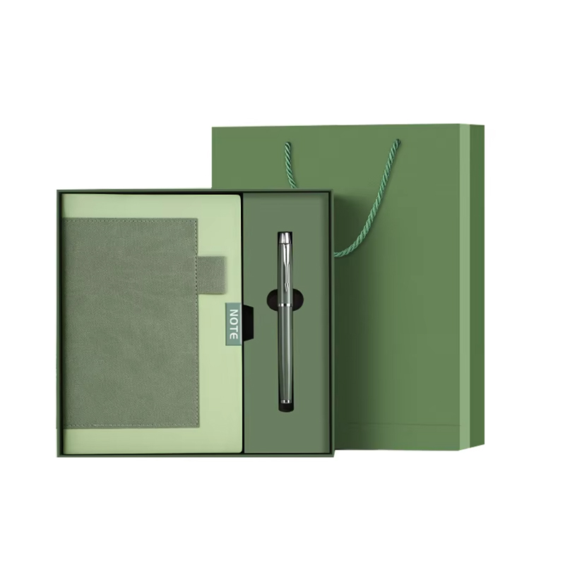 Promotional Custom Luxury Gifts Customized Personalised Corporate A5 PU Notebook Pen Business Corporate Gift Set