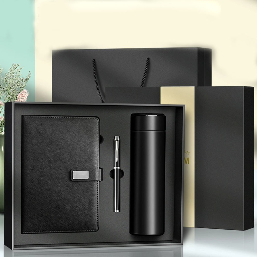 2025 Promotional Items A5 Notebook with Pen Custom Logo Luxury Set for Advertising Employee Corporate Business Gift Box Set