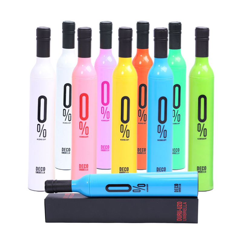 Promotional OEM Advertising Custom Wholesale Manual Wine Umbrella with Logo Printing for Car Use Branded Gift Umbrellas 2