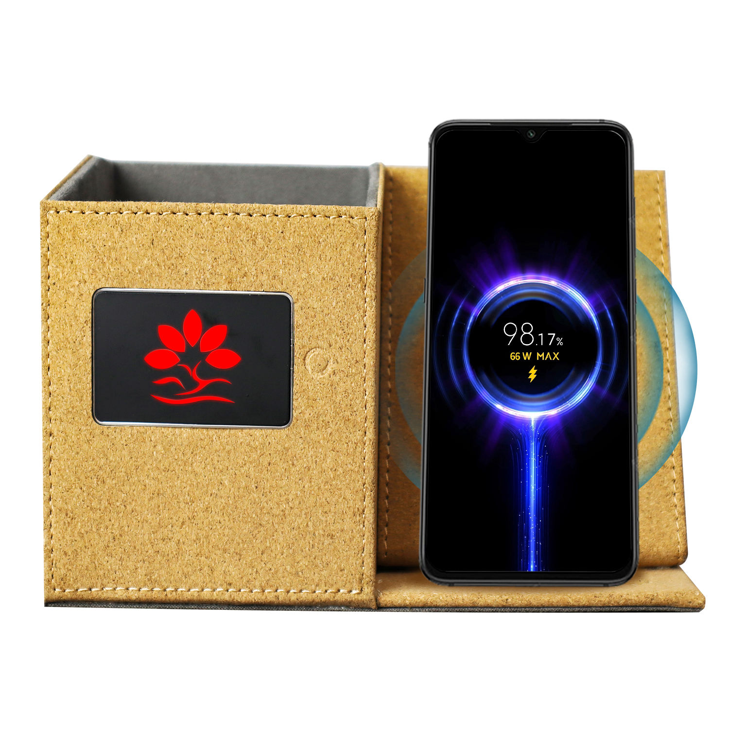 Trending Products 2024 New Arrivals Custom Business Gift Desk 15 W Wireless Charger Smart Pen Holder Wireless Charger Stand