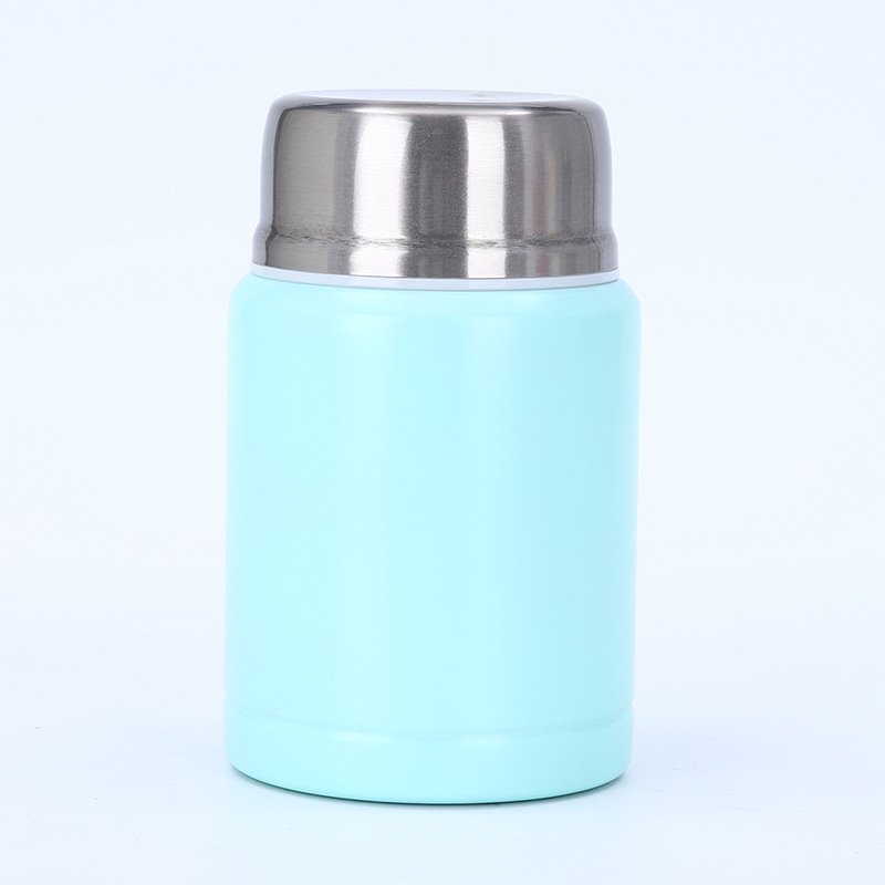 500/750ml Portable Fashion Office Student Double Vacuum Insulated 304 Stainless Steel Lunch Box Food Jar