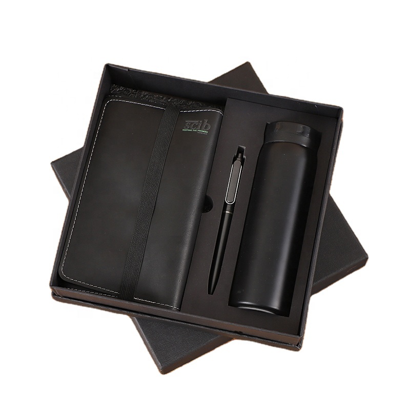 Customizable Custom Logo Executive Gifts A6 Notebook Journal for Employee Workers Staff Soft Cover Set Pen Silk Screen Printed