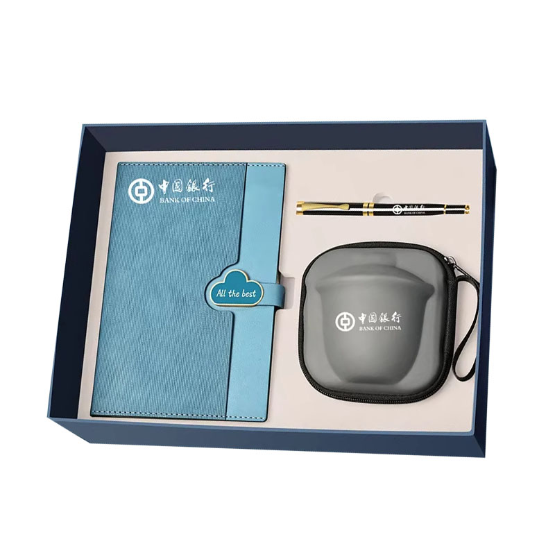 Luxury Promotional Items Factory Custom Paper Journal Tea Tumblers Coffee Cup Notebooks Pen Set Business Gift Set Custom Logo