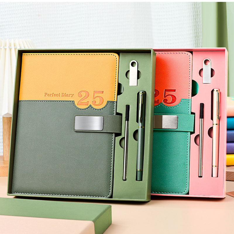 Wholesale Office Notebook with Pen with USB Flash Disk Set Customize logo Executive Set Corporate Business Gift Box Set
