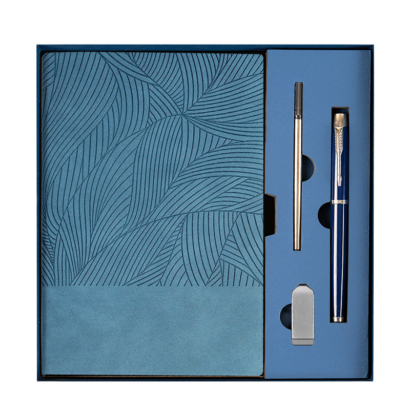 Wholesale Luxury Durable Promotional Items Custom Corporate Gift Set Pu Metal Notebook Pen Branded Gifts Ideas Business Gift Set