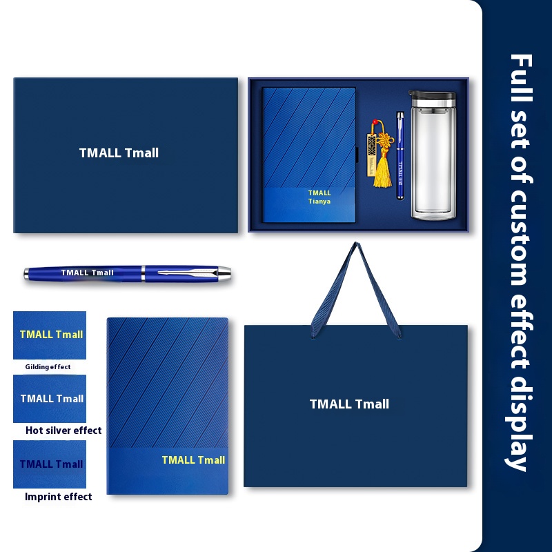 2026 Hot Custom Logo Corporate Promotional Gift Set Luxury Vacuum Cup Notebook Business Executive Kits Silk Screen Printed Gift 3