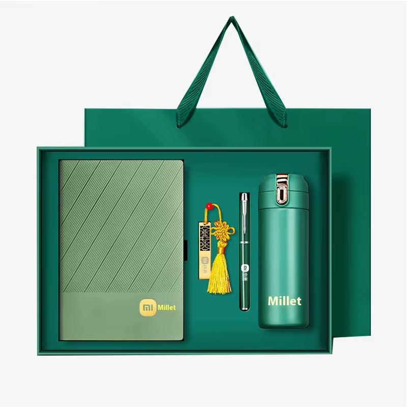Luxury Custom Notebook and Pen Bottle Gift Set Personalized Business Corporate Gifts for Events and Promotions 2