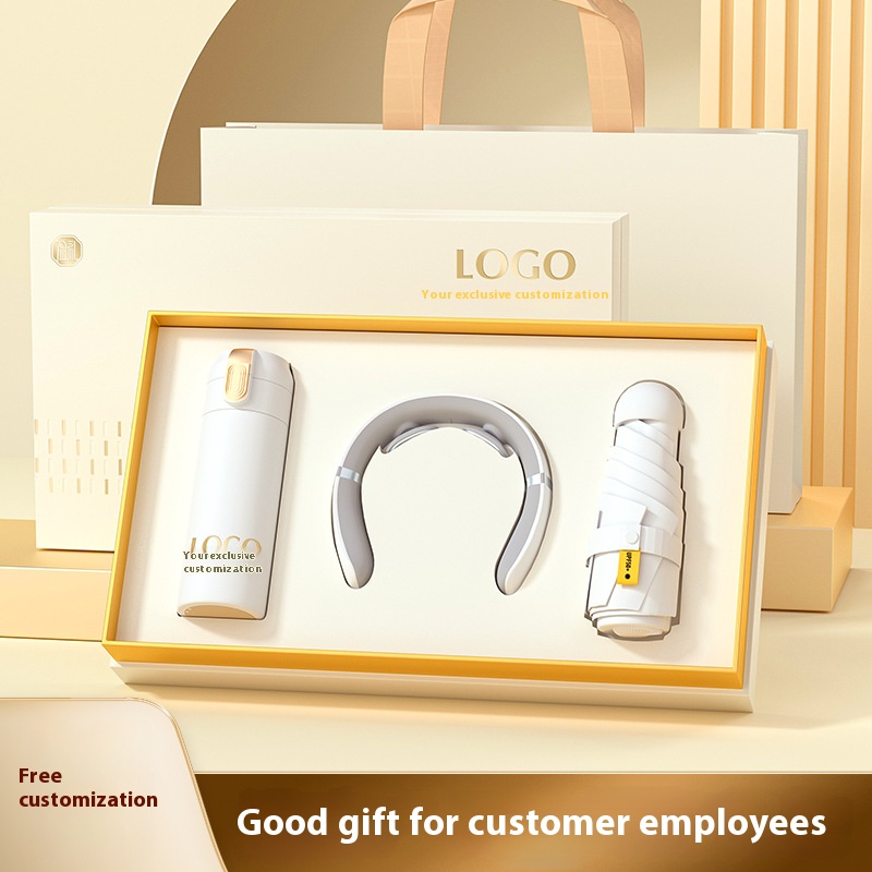 Executive Promotional Gift Set High Quality Stainless Steel Paper Power Bank Silk Screen Printed for Business Corporate Events 3