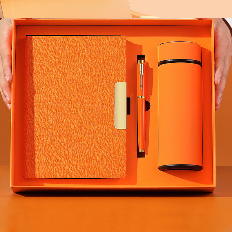 Wholesale Custom Personalized Gifts Giveaways Promotional Hardcover Notebook with Pen Executive Corporate Business Gift Box Set