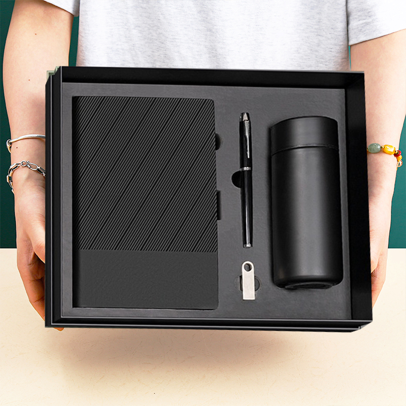 A5 Notebook Pen Thermos Flask Corporate Promotional Business Giveaway Stationery Supplies Custom Silk Screen Printed Gift Set