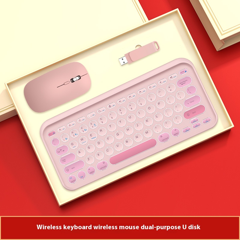 Promotion Corporate Business A5 Notebook with Pen Wireless Keyboard and Mouse Set Customized Logo VIP Annual Meeting Gift 3